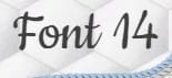 Embroidery Font 14