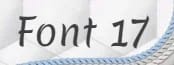 Embroidery Font 17
