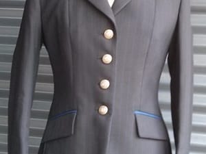 POSH by Mears Navy Pinstripe Ladies Riding Jacket